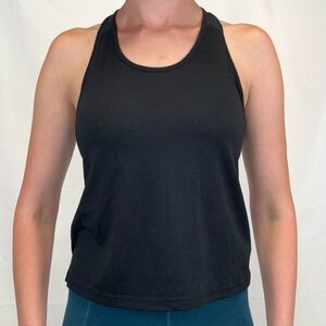 Old Navy Active Ultralite Women's Black Racerback Athletic Tank Top S SM Small